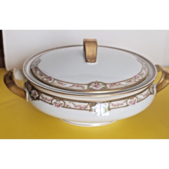 Antique  By Theodore Haviland, Limoges, France Lidded Vegetable Bowl 1910-20 - Picture 2 of 12